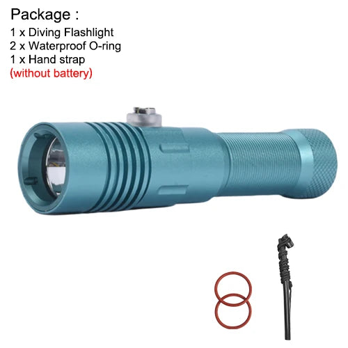 Asafee DT40 Professional Diving Flashlight Portable SST40 LED 2000LM Scuba Lamp Underwater 251m Torch IPX8 Waterproof Dive Light