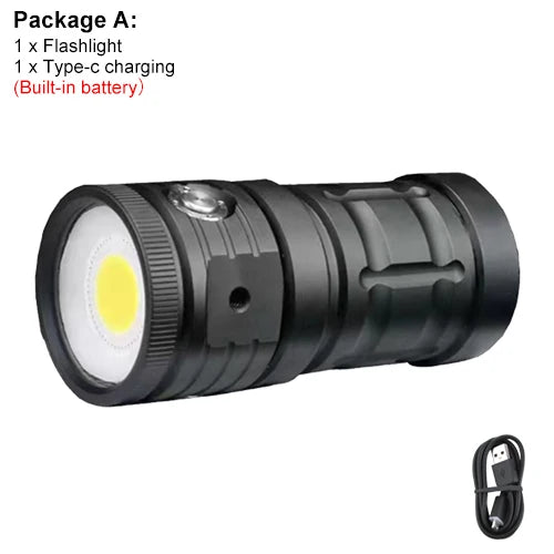 Asafee 100M 18000LM Underwater Search Lamp Flashlight Torch LED Diving Flashlight Scuba Video Torch Diving Fill Lantern Lamp