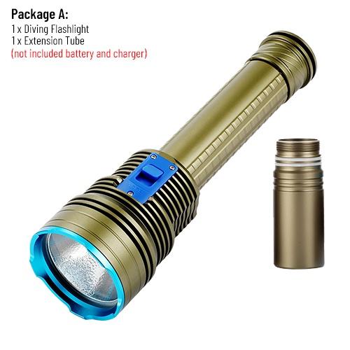 Asafee 5000LM X70 Powerful super bright XHP70.2 LED Diving flashlight scuba white light 100M underwater diving use 26650 battery IPX8 waterproof