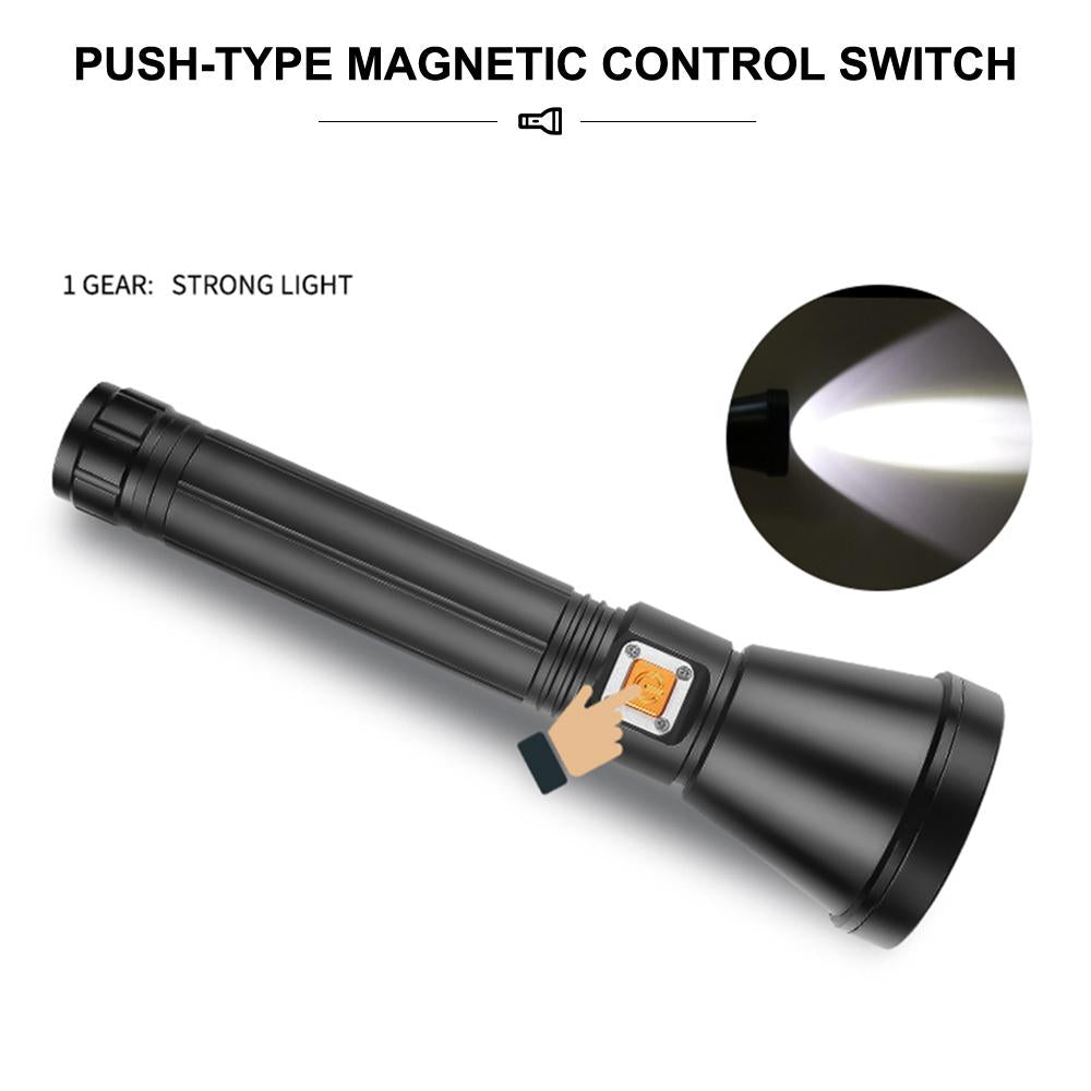 Upgraded D170A Asafee Super Bright Light Diving Flashlight XHP70 LED Cup Fixed Focus Press Magnetic Switch Using 26650/18650 Batteries Underwater scuba Light 1200LM IPX8 Waterproof