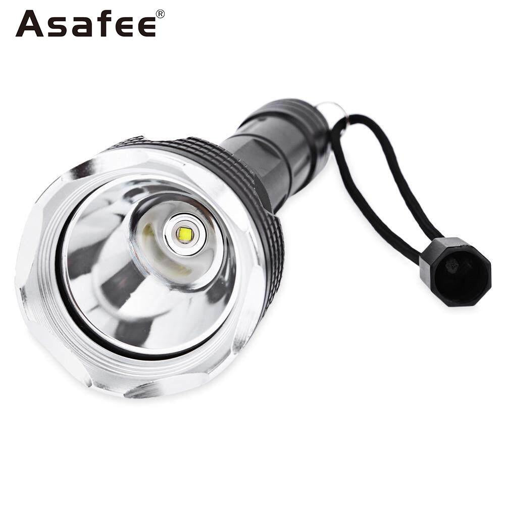 Asafee 1200lm Diving Flashlight L2 Led White/Yellow Light Underwater 100m Depth Torch Scuba Dive Lamp Fishing Camping Cycling Water-Resistant