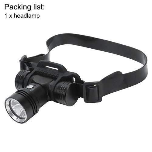 Asafee Diving Headlamp 100 Meters Underwater Headlight White Light 1000Lm Xml L2 Led Scuba Flashlight Torch Waterproof Ipx8 18650 Lamp