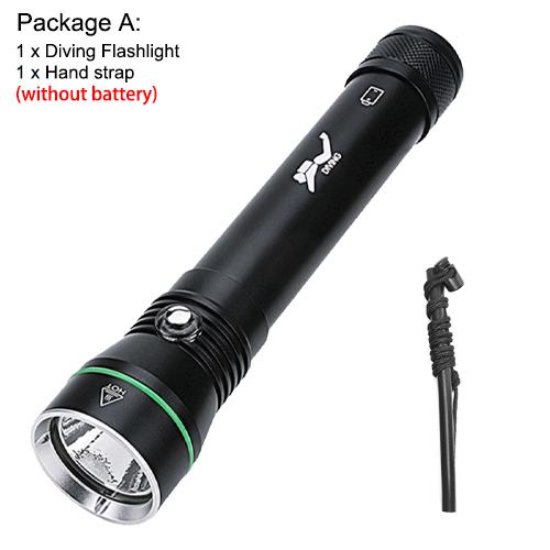 Asafee S4 2000LM ultra bright P50 LED diving flashlight original scuba 3 modes middle button switch using 18650/26650 battery 110M underwater  safety lamp IPX8 waterproof