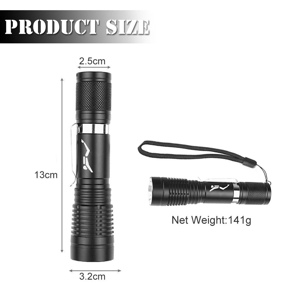 Asafee 300Lm P20 Led Diving Torch D135 Use18650 Battery Fixed Focus Can Be Within 10 Meters Compact And Portable Flashlight Ipx8 Waterproof