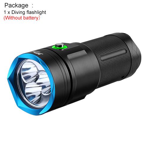Asafee Super bright DA56 Diving photography flashlight SST40 LED diving scuba assist Lantern 6000LM use18650 battery 5 light modes underwater100M lPX8 waterproof Adventure fishing