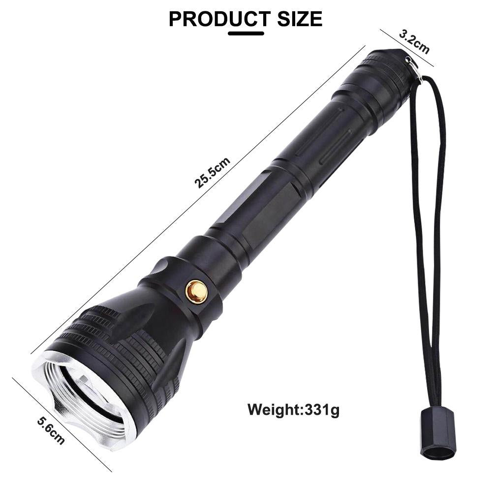 Asafee 1200lm Diving Flashlight L2 Led White/Yellow Light Underwater 100m Depth Torch Scuba Dive Lamp Fishing Camping Cycling Water-Resistant
